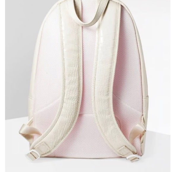 NWOT Jeffree Star White Faux Crocodile Backpack - Picture 2 of 6